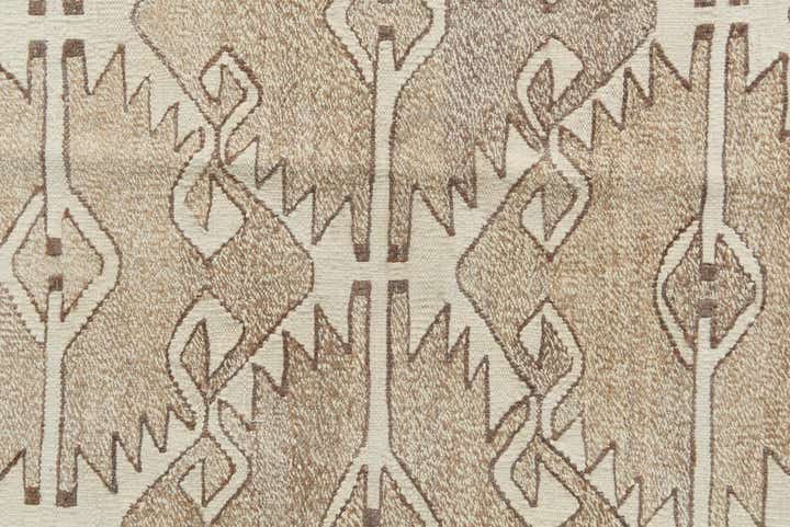 6' 7 x 9' 7 Hand Woven Kilim Modern Wool Rug