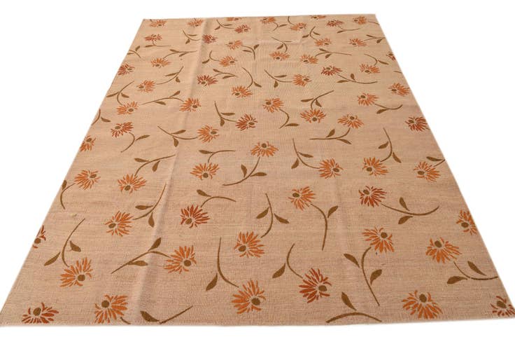 Detail image of 6' x 8' 1 Hand Woven Kilim Modern Rug