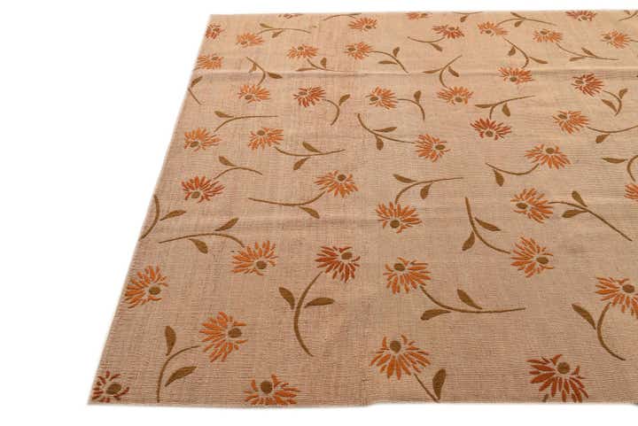 6' x 8' 1 Hand Woven Kilim Modern Rug