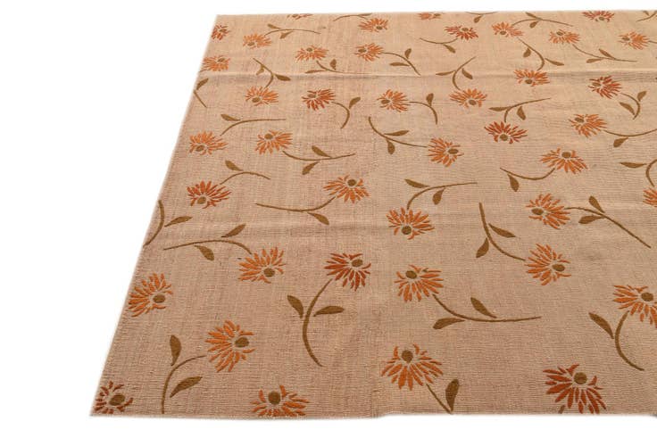 Detail image of 6' x 8' 1 Hand Woven Kilim Modern Rug
