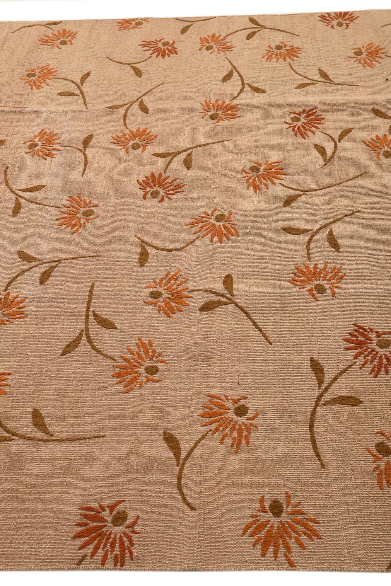 6' x 8' 1 Hand Woven Kilim Modern Rug