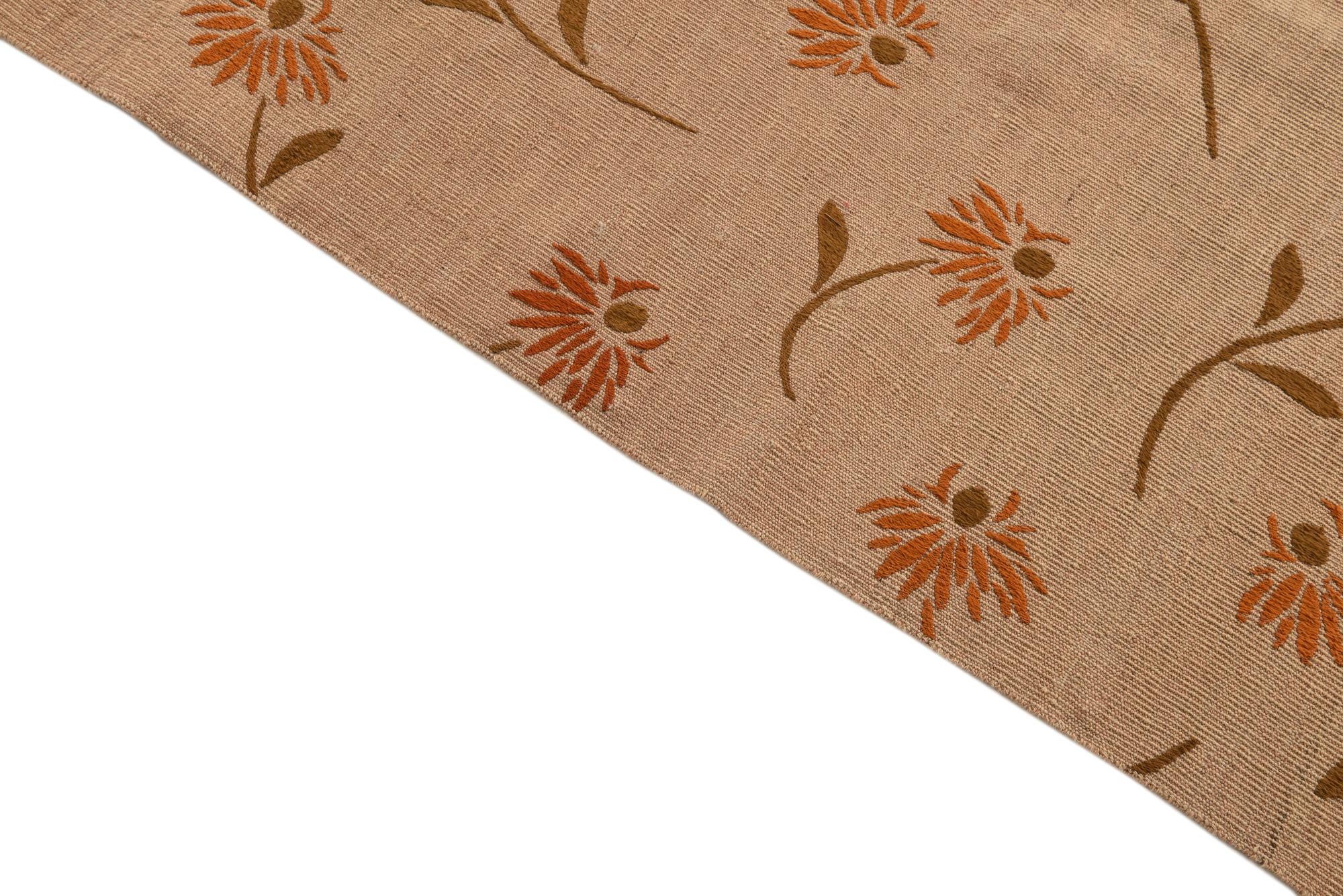 6' x 8' 1 Hand Woven Kilim Modern Rug