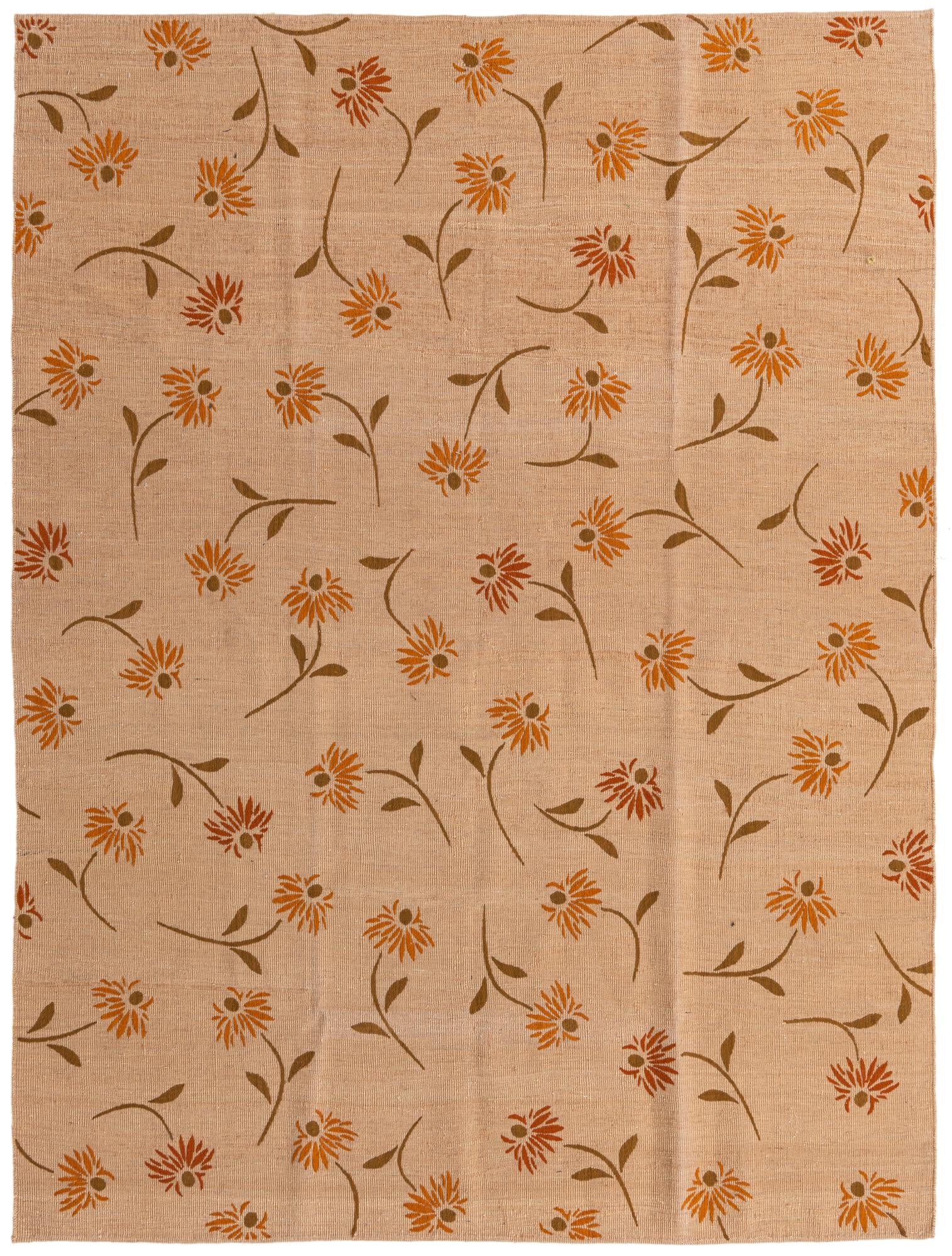 6' x 8' 1 Hand Woven Kilim Modern Rug