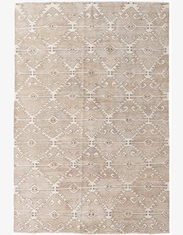 6' 7 x 9' 7 Hand Woven Kilim Modern Wool Rug