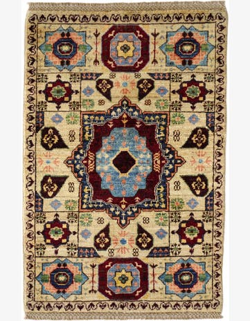 2' x 3' Hand Knotted Mamluk Ziegler Rug