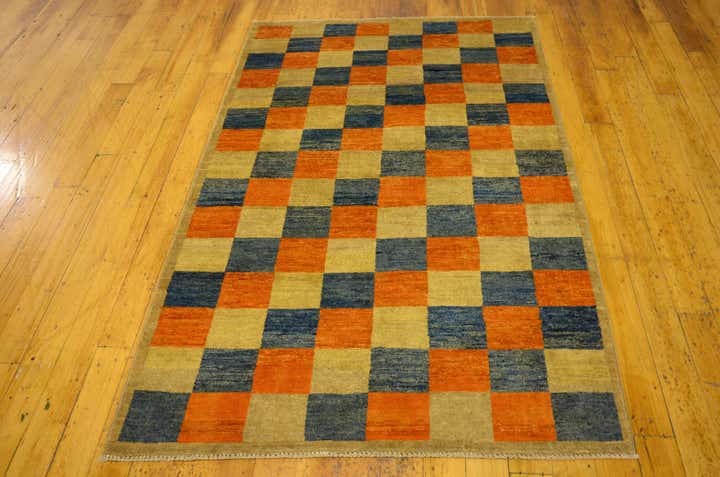 3' 9 x 5' 9 Hand Knotted Modern Ziegler Oriental Rug