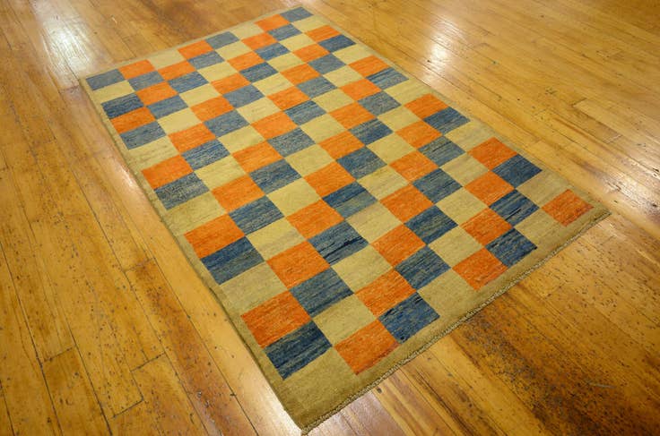 Detail image of 3' 9 x 5' 9 Hand Knotted Modern Ziegler Oriental Rug