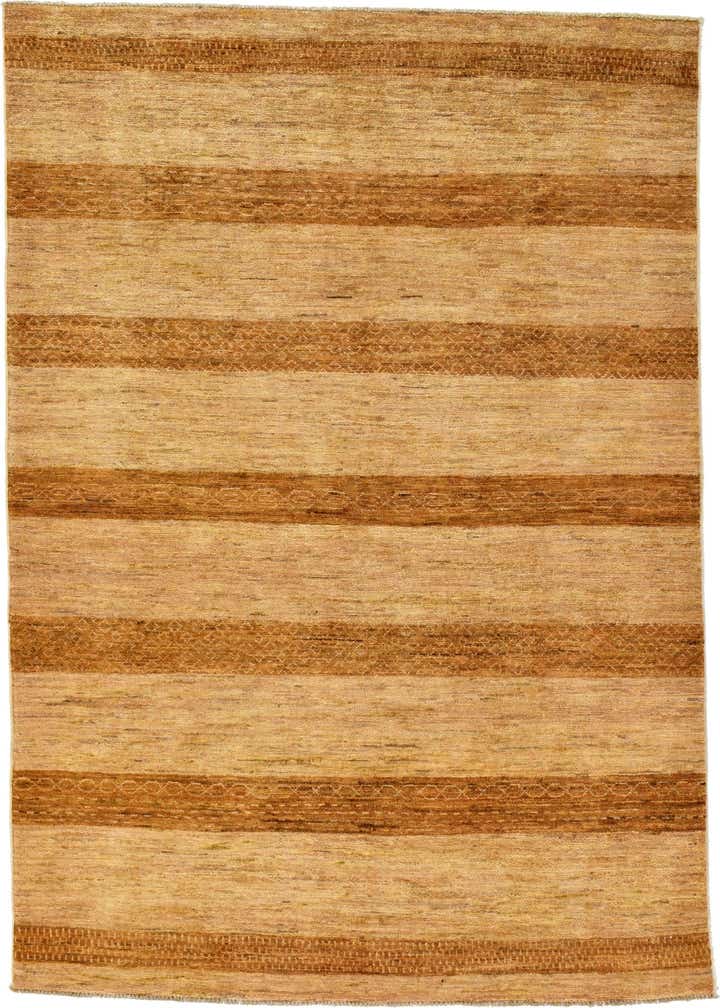 4' 10 x 6' 5 Hand Knotted Modern Ziegler Oriental Rug