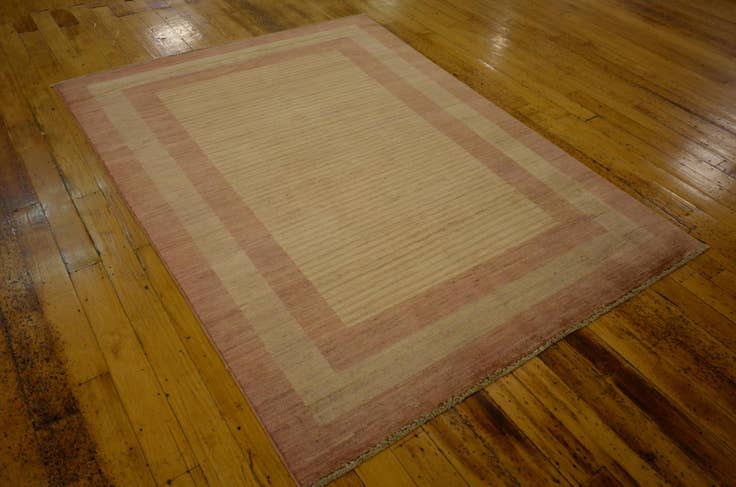 Detail image of 4' 10 x 6' 5 Hand Knotted Modern Ziegler Oriental Rug