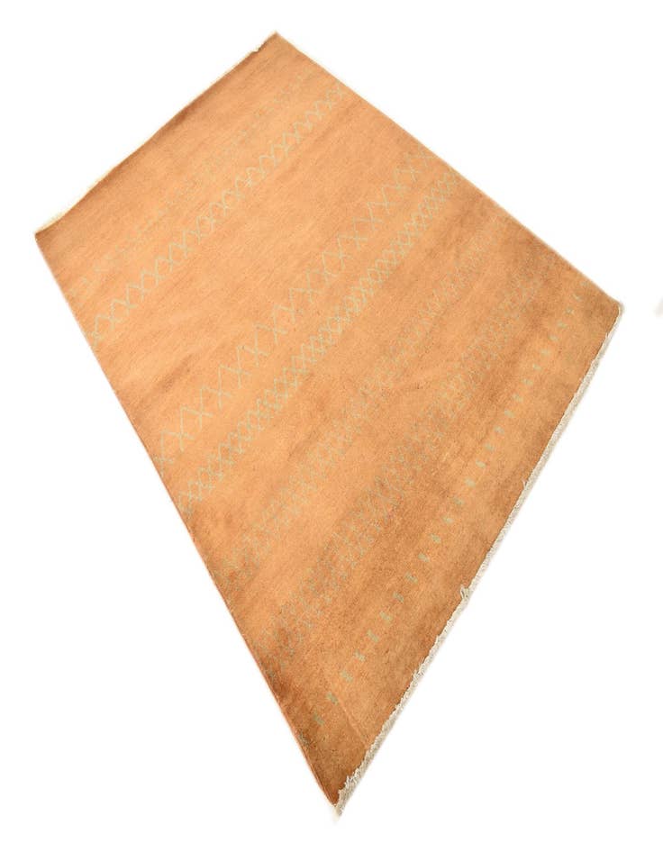 Detail image of 4' 7 x 6' 7 Hand Knotted Modern Ziegler Rug