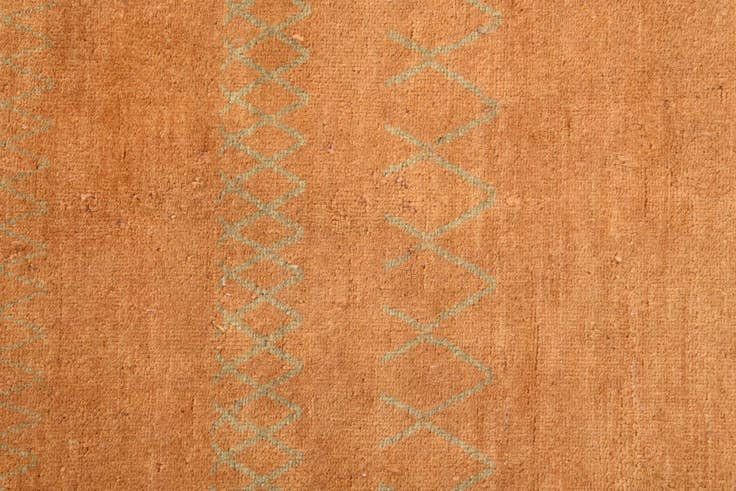 Detail image of 4' 7 x 6' 7 Hand Knotted Modern Ziegler Rug