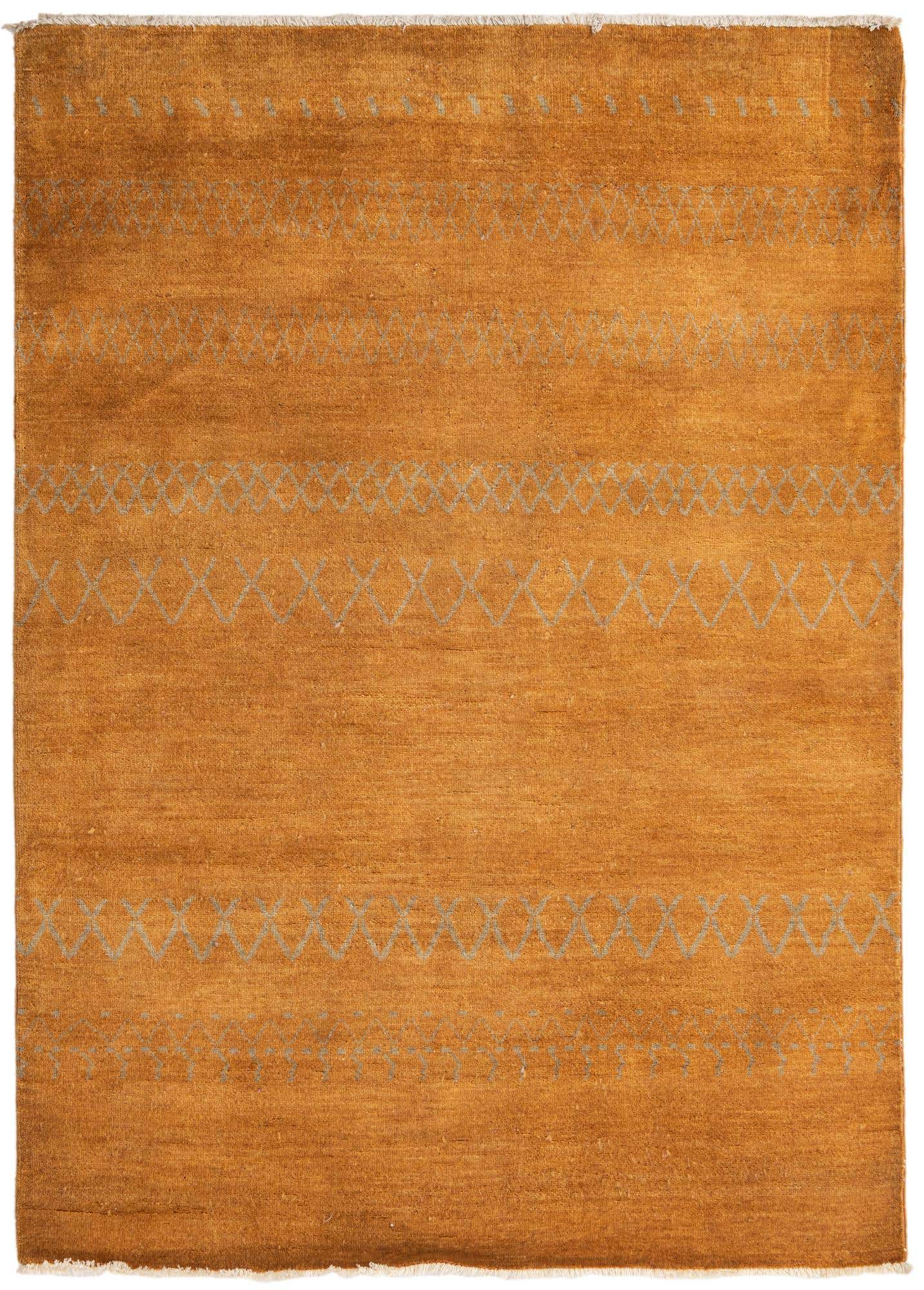 4' 7 x 6' 7 Hand Knotted Modern Ziegler Rug