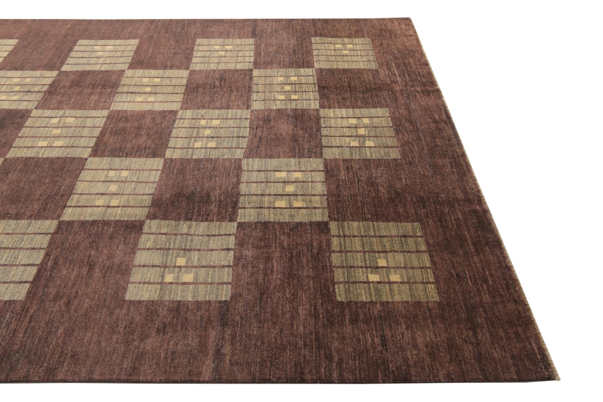 6' 9 x 10' Hand Knotted Modern Ziegler Rug