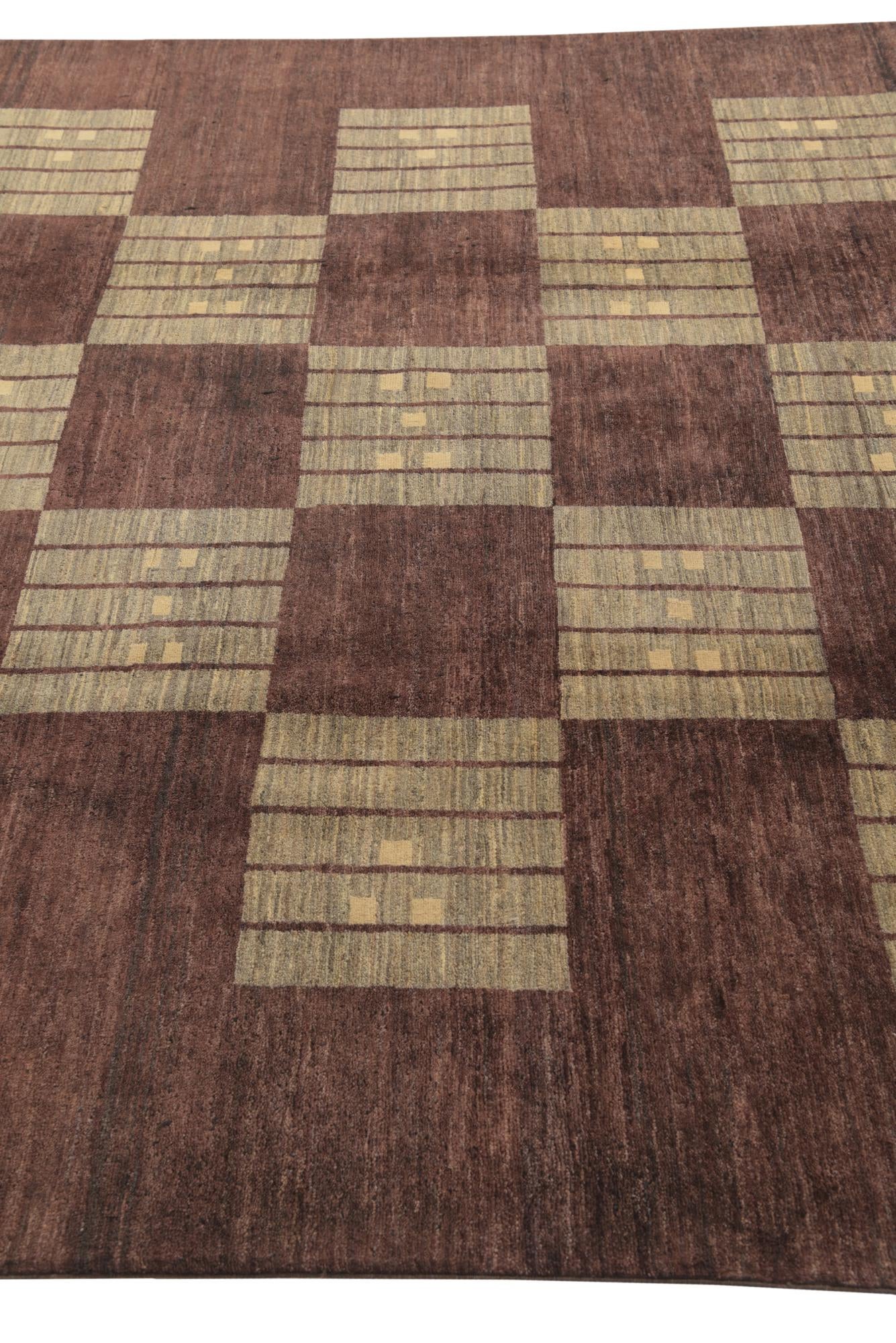 6' 9 x 10' Hand Knotted Modern Ziegler Rug