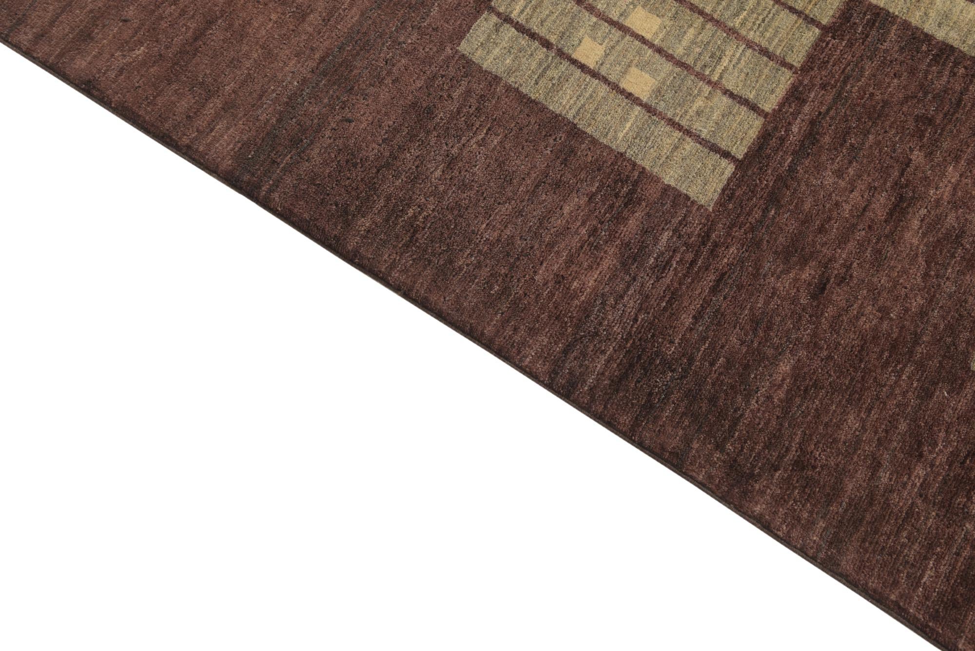 6' 9 x 10' Hand Knotted Modern Ziegler Rug