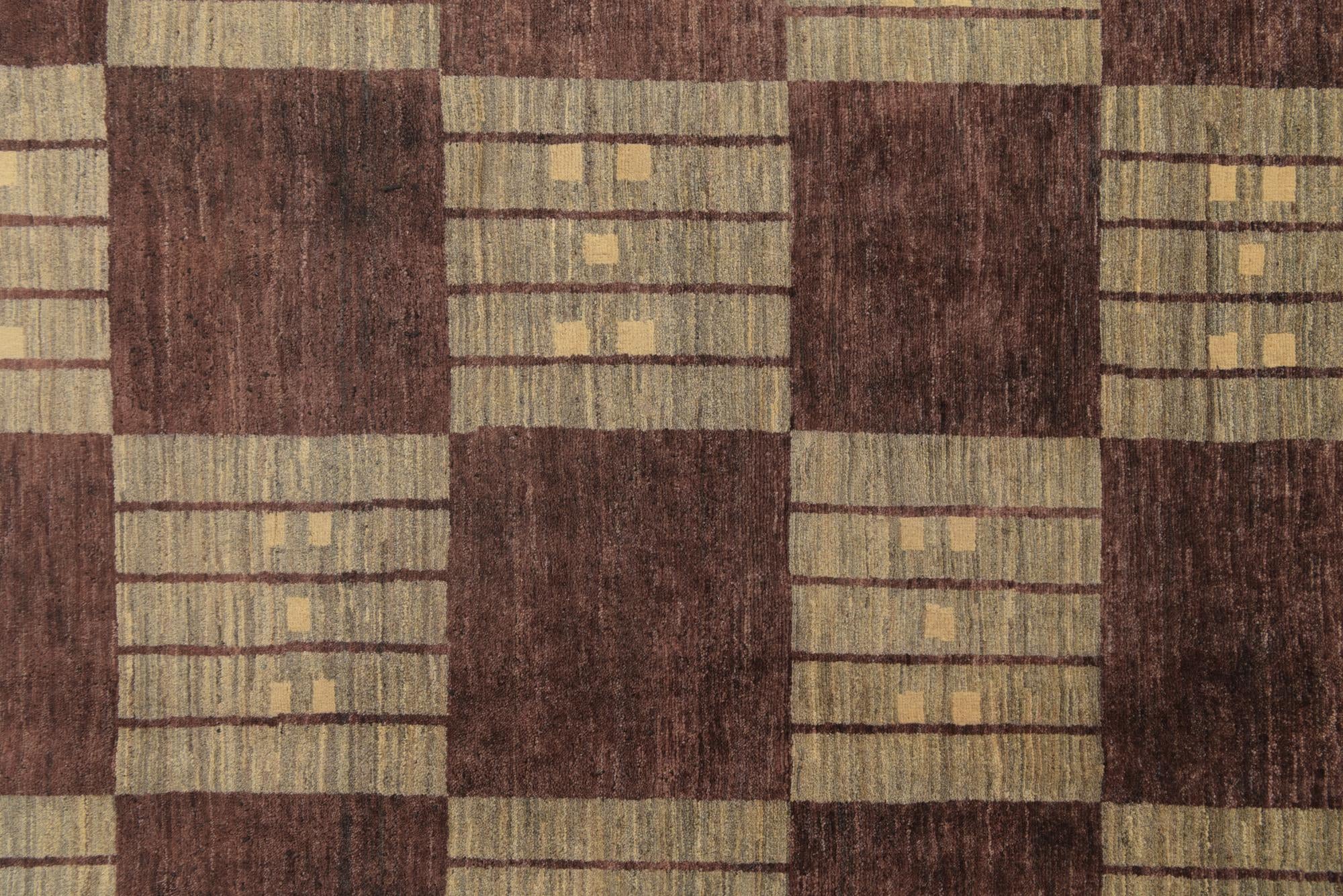 6' 9 x 10' Hand Knotted Modern Ziegler Rug