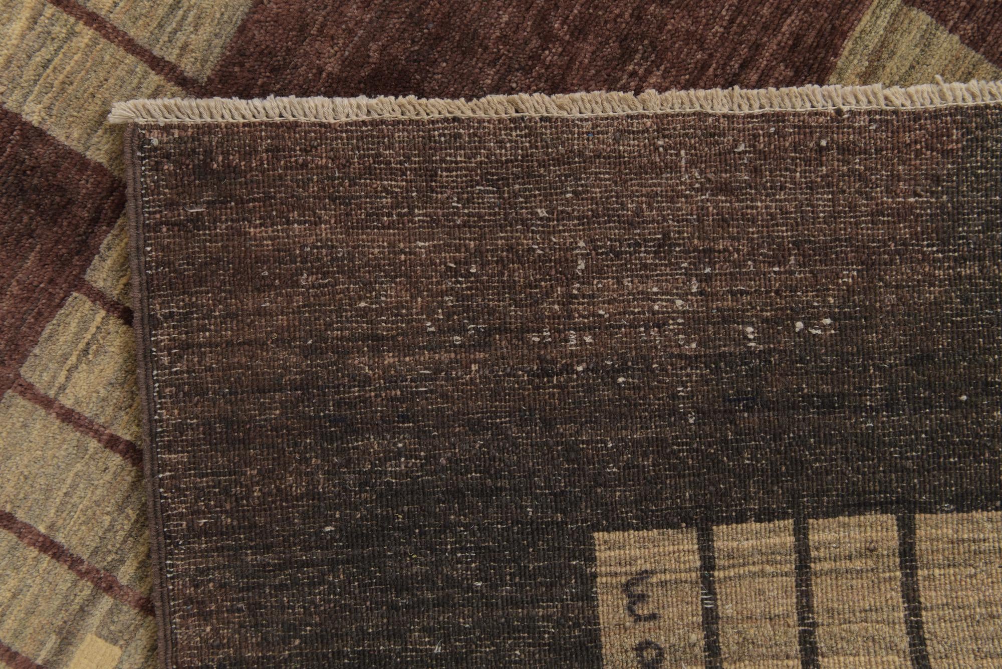 6' 9 x 10' Hand Knotted Modern Ziegler Rug