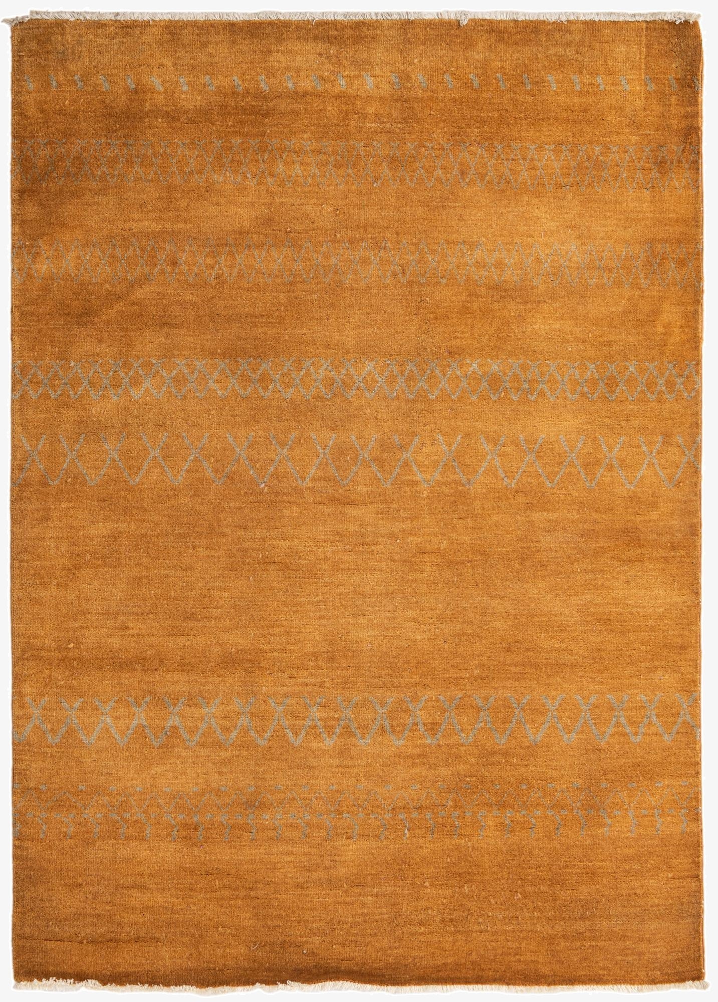 4' 7 x 6' 7  Hand Knotted Modern Ziegler Rug
