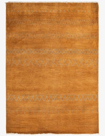 4' 7 x 6' 7 Hand Knotted Modern Ziegler Rug