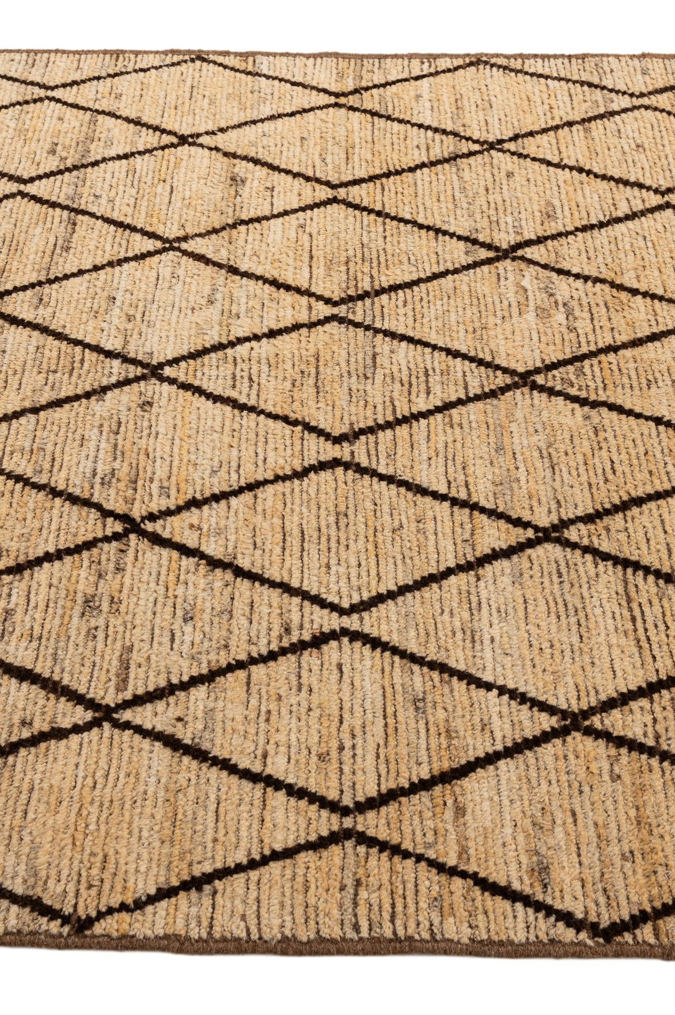 5' 3 x 8' 2 Hand Knotted Moroccan Wool Rug