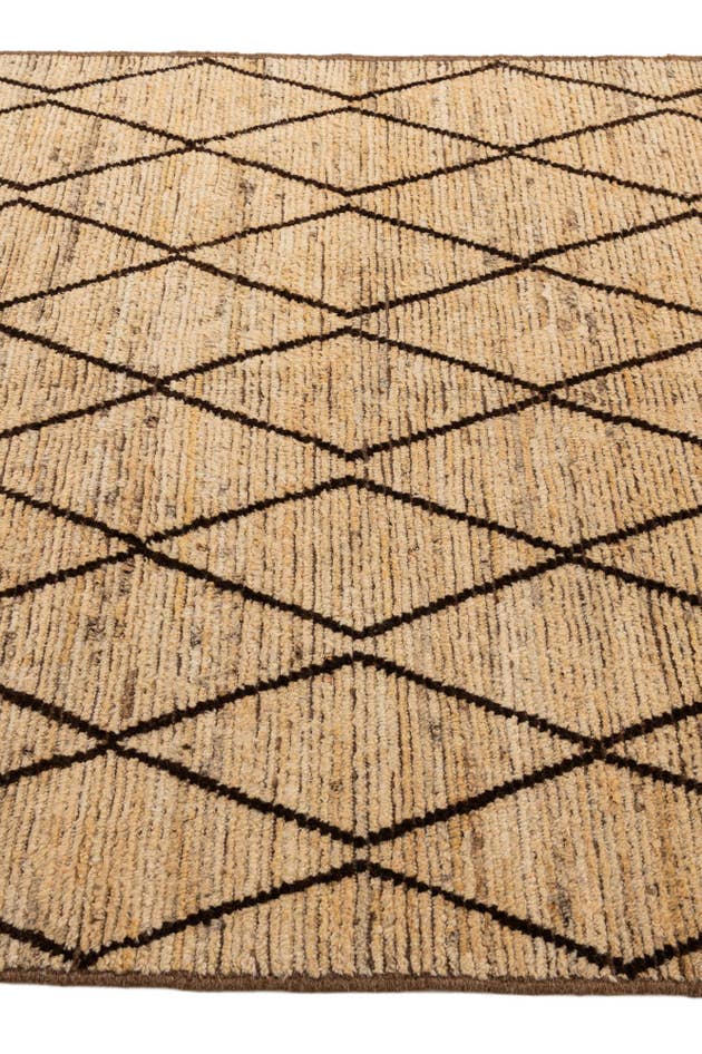 Detail image of 5' 3 x 8' 2 Hand Knotted Moroccan Wool Rug