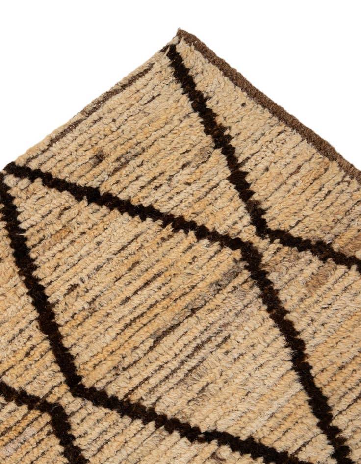 Detail image of 5' 3 x 8' 2  Hand Knotted Moroccan Wool Rug