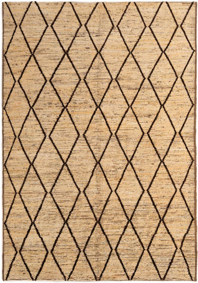 Detail image of 5' 3 x 8' 2 Hand Knotted Moroccan Wool Rug