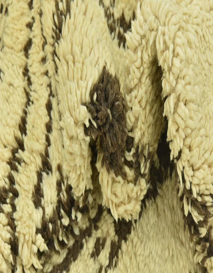 Detail image of 5' 6 x 9' 3  Hand Knotted Moroccan Wool Rug