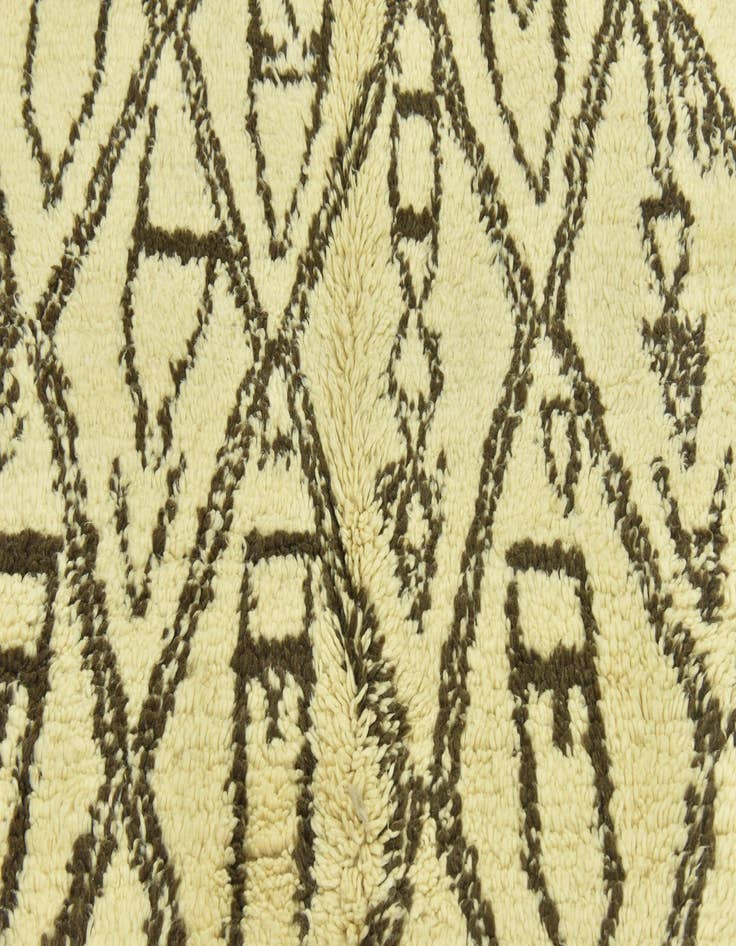 Detail image of 5' 6 x 9' 3  Hand Knotted Moroccan Wool Rug