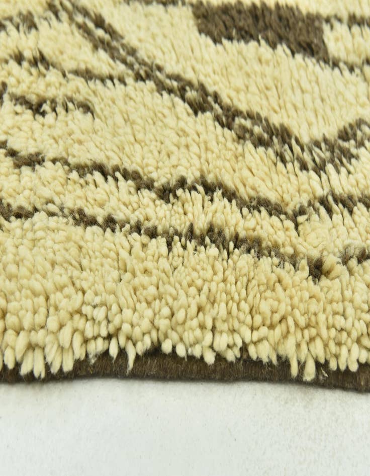 Detail image of 5' 6 x 9' 3  Hand Knotted Moroccan Wool Rug