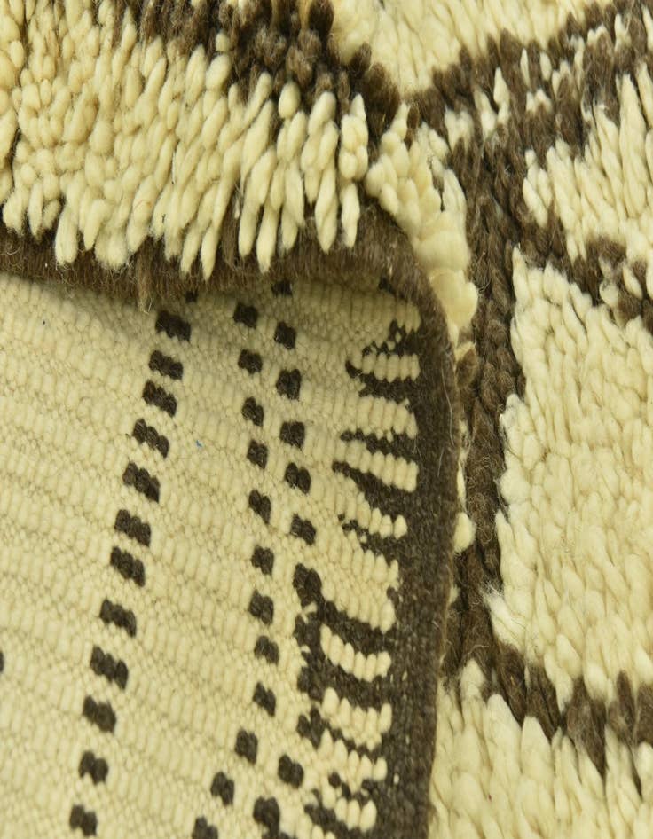 Detail image of 5' 6 x 9' 3  Hand Knotted Moroccan Wool Rug