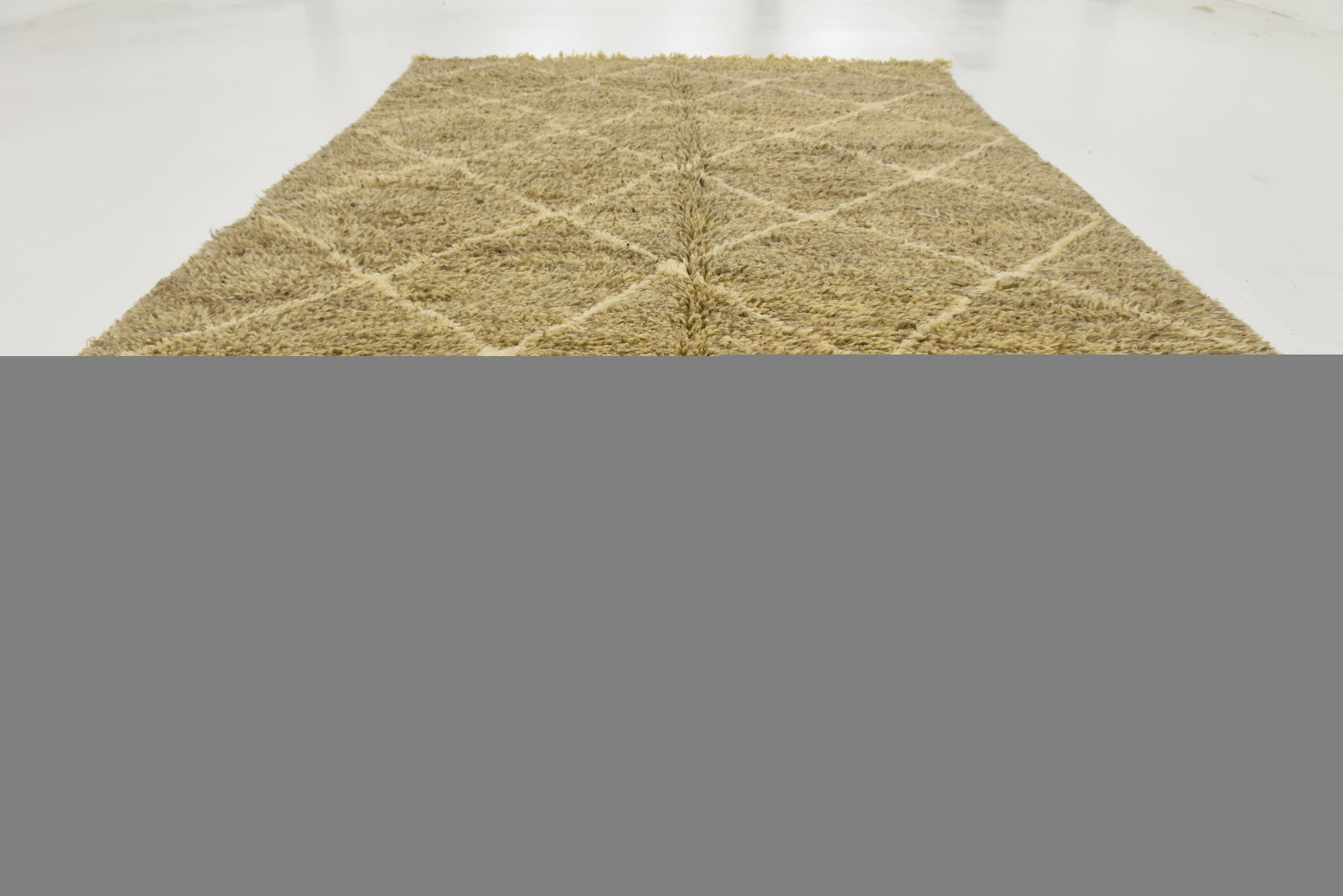 6' 7 x 10' 10 Hand Knotted Moroccan Wool Rug