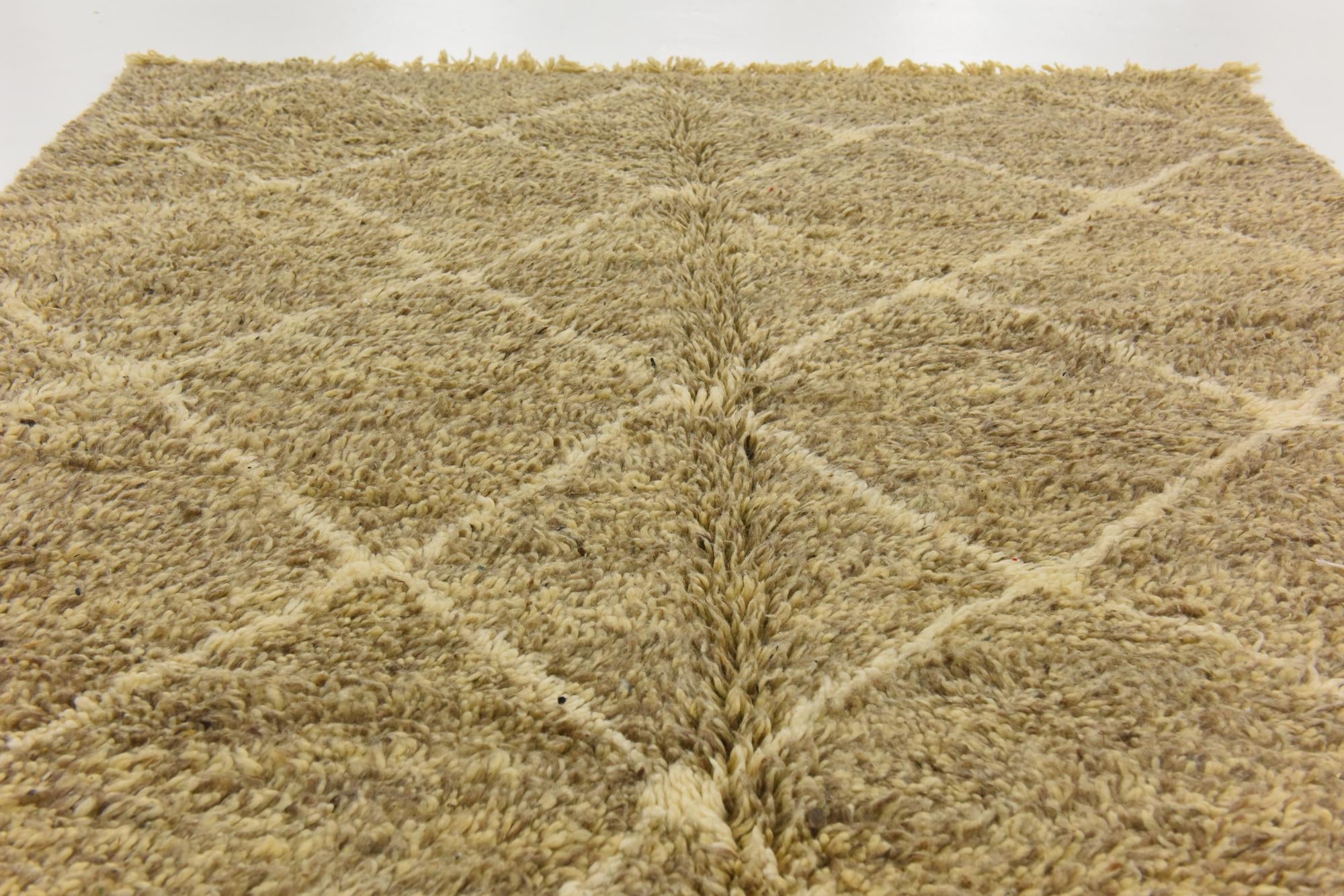 6' 7 x 10' 10 Hand Knotted Moroccan Wool Rug