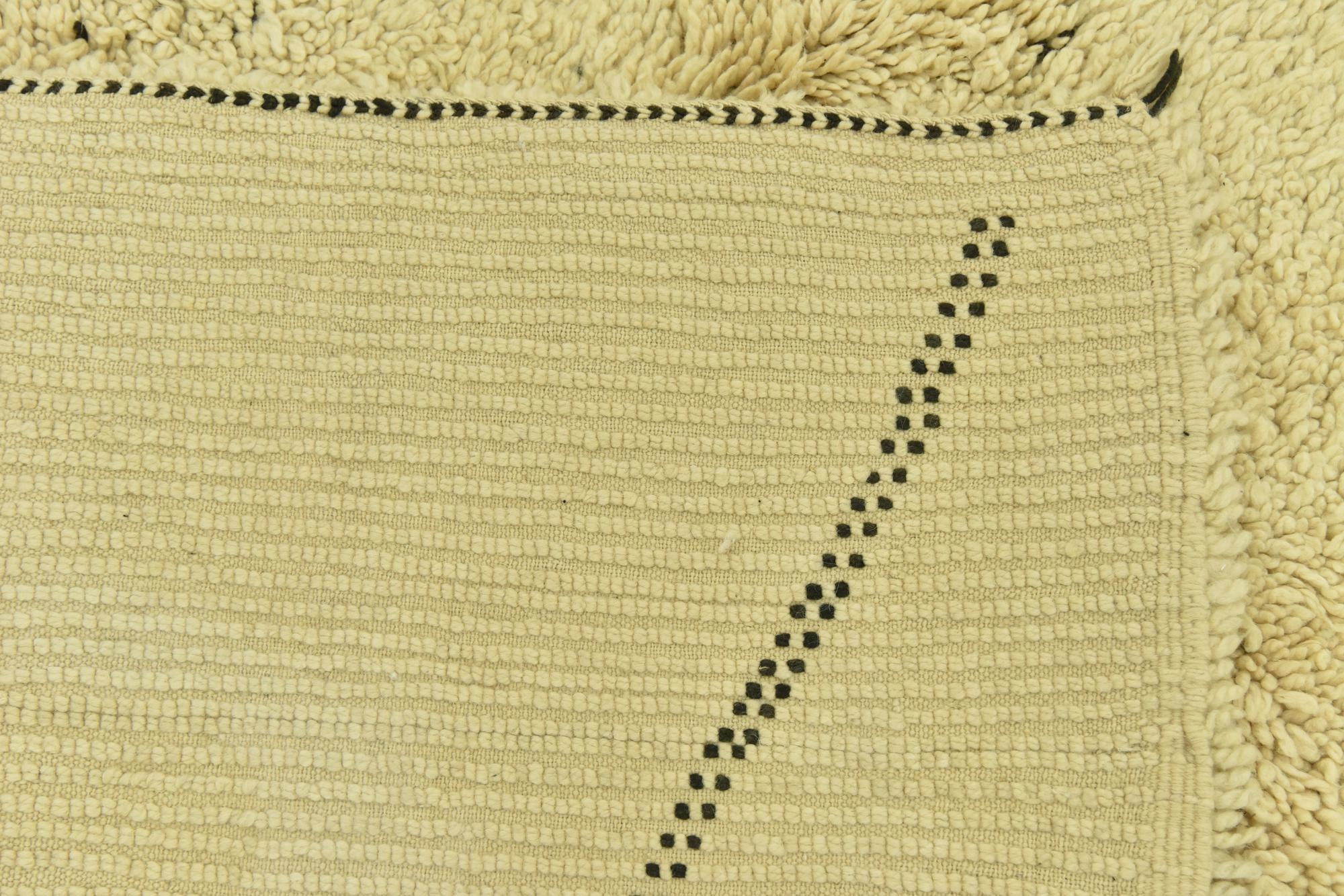 6' 2 x 9' 10 Hand Knotted Moroccan Wool Rug