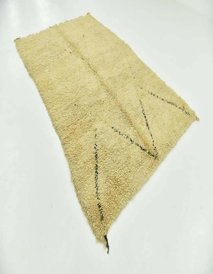 Detail image of 6' 2 x 9' 10  Hand Knotted Moroccan Wool Rug