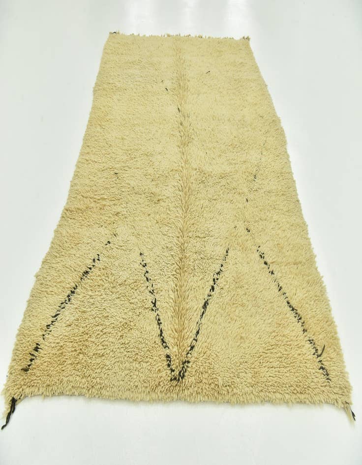 Detail image of 6' 2 x 9' 10  Hand Knotted Moroccan Wool Rug