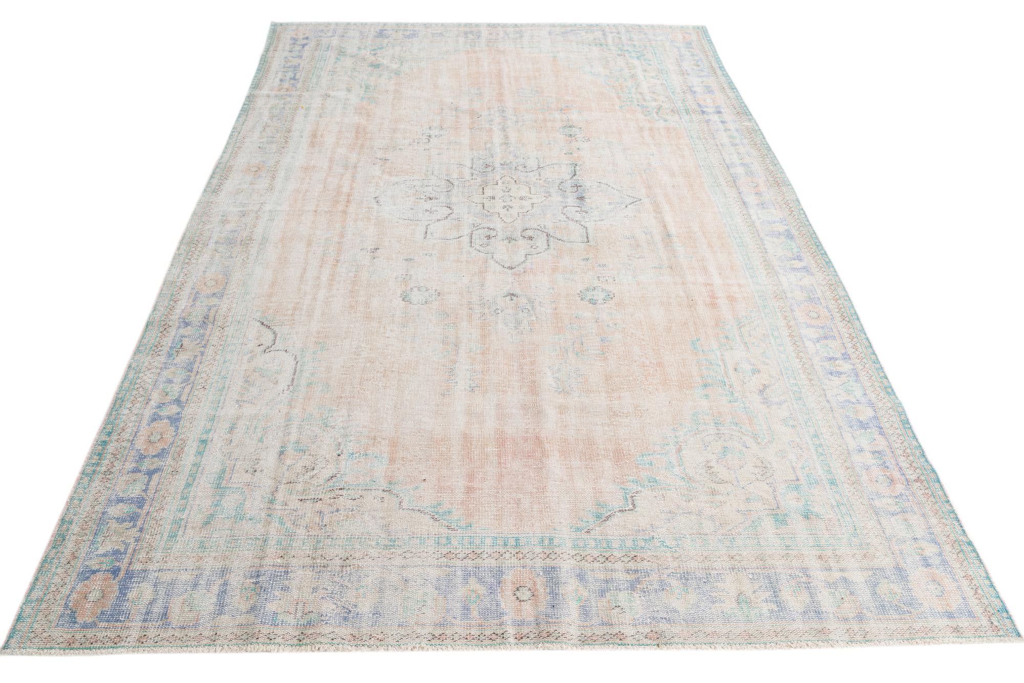 8' 4 x 12' 9 Hand Knotted Moroccan Wool Rug