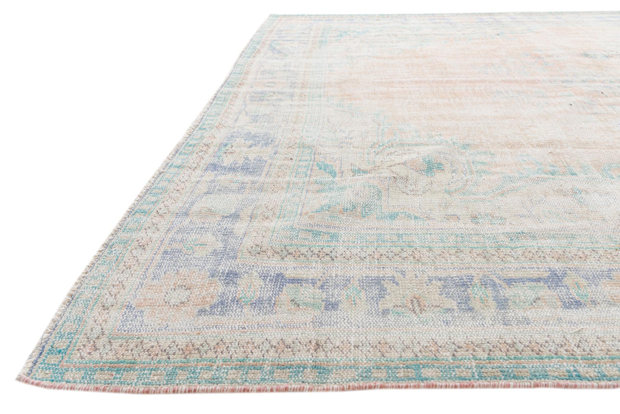 8' 4 x 12' 9 Hand Knotted Moroccan Wool Rug