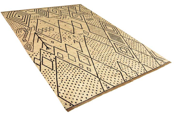 12' 6 x 17' 4 Hand Knotted Moroccan Wool Rug