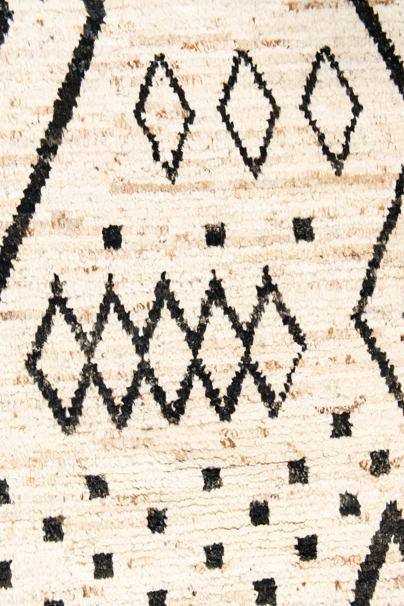 12' 6 x 17' 4 Hand Knotted Moroccan Wool Rug