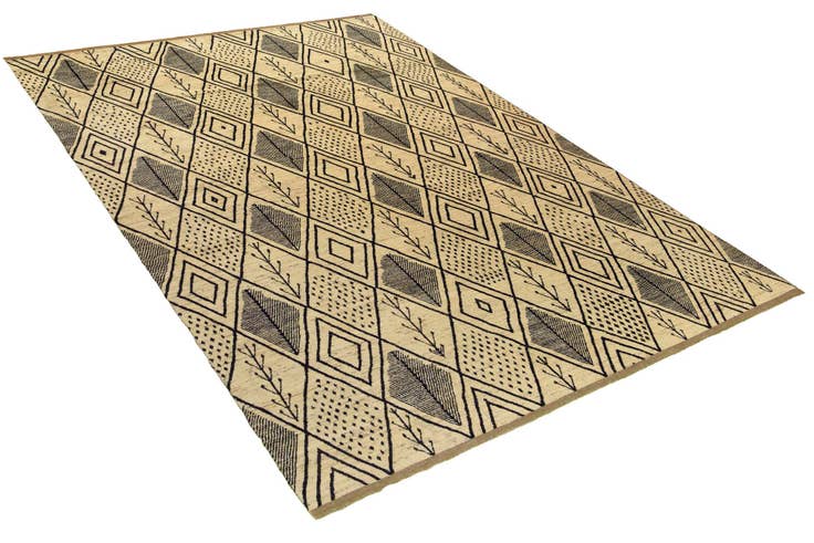 Detail image of 15' 10 x 24' 9 Hand Knotted Moroccan Wool Rug