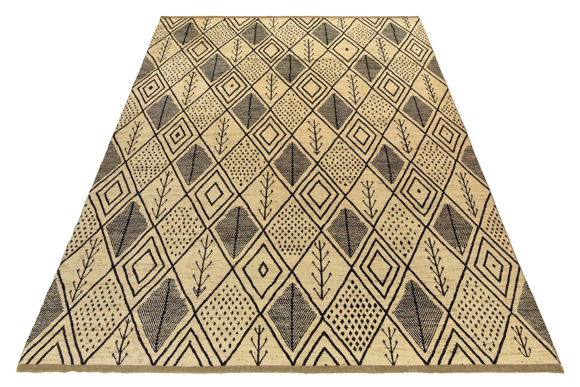 15' 10 x 24' 9 Hand Knotted Moroccan Wool Rug