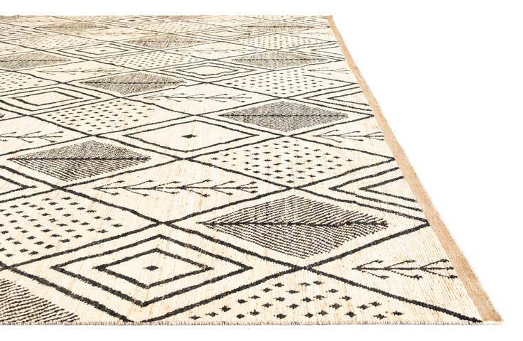 Detail image of 15' 10 x 24' 9 Hand Knotted Moroccan Wool Rug