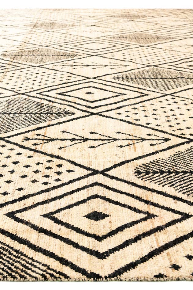 Detail image of 15' 10 x 24' 9 Hand Knotted Moroccan Wool Rug