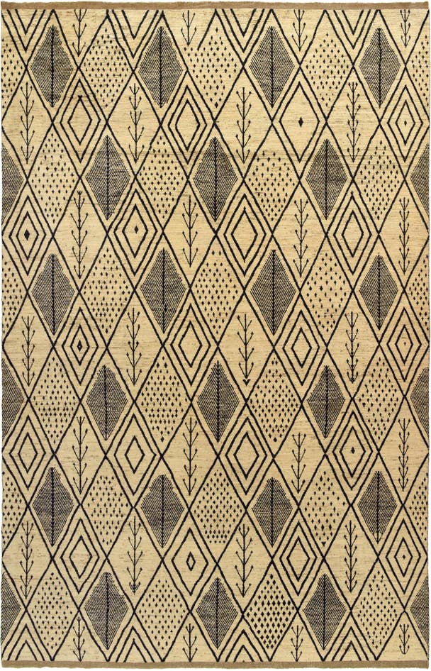 Detail image of 15' 10 x 24' 9 Hand Knotted Moroccan Wool Rug