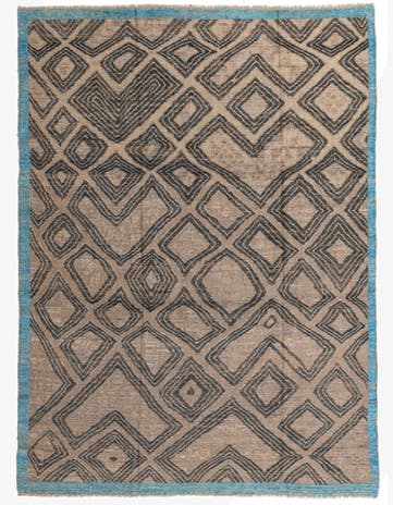 9' 2 x 12' 2 Hand Knotted Moroccan Wool Rug