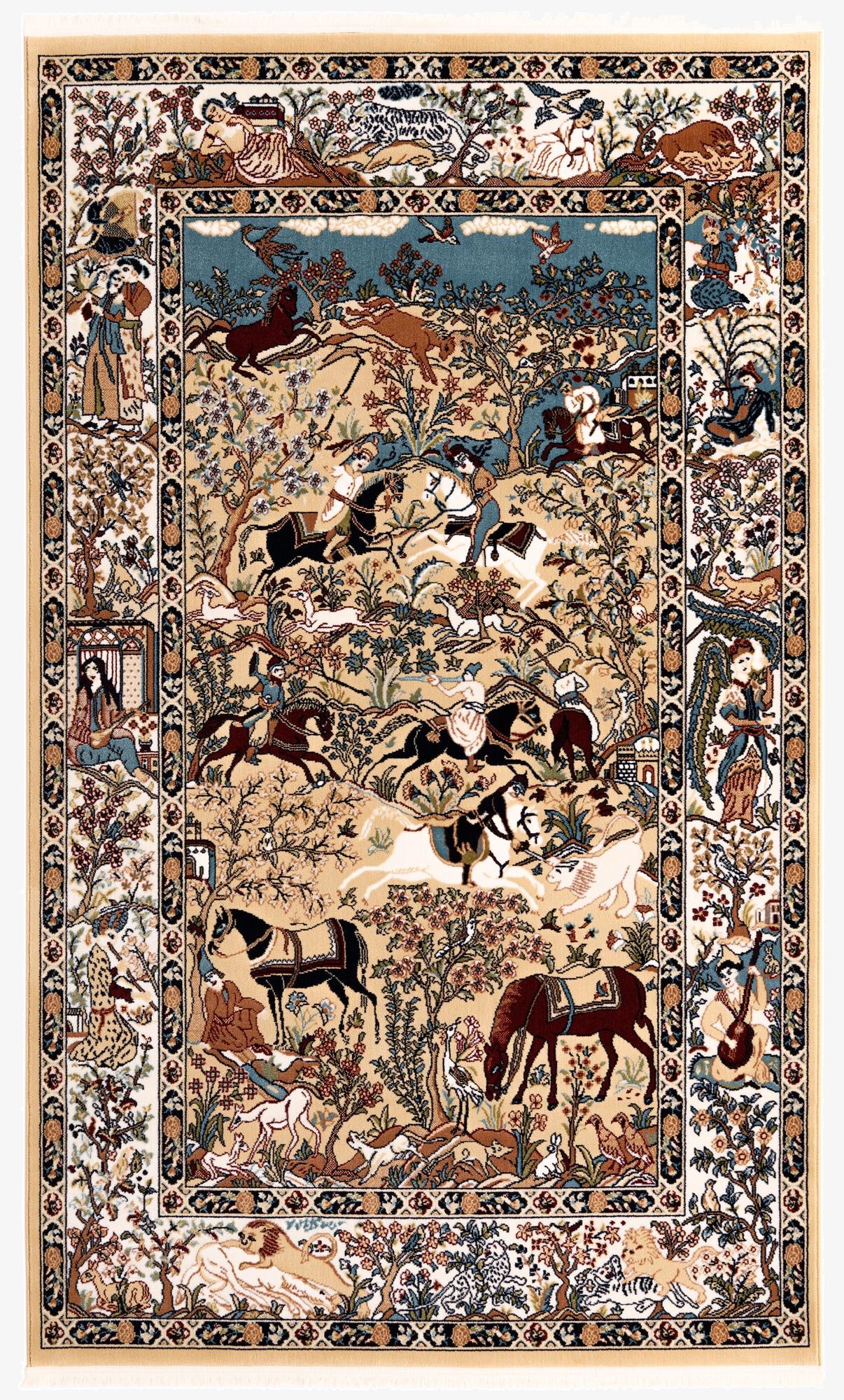 Primary image 5' 3 x 8' Nain Design Rug