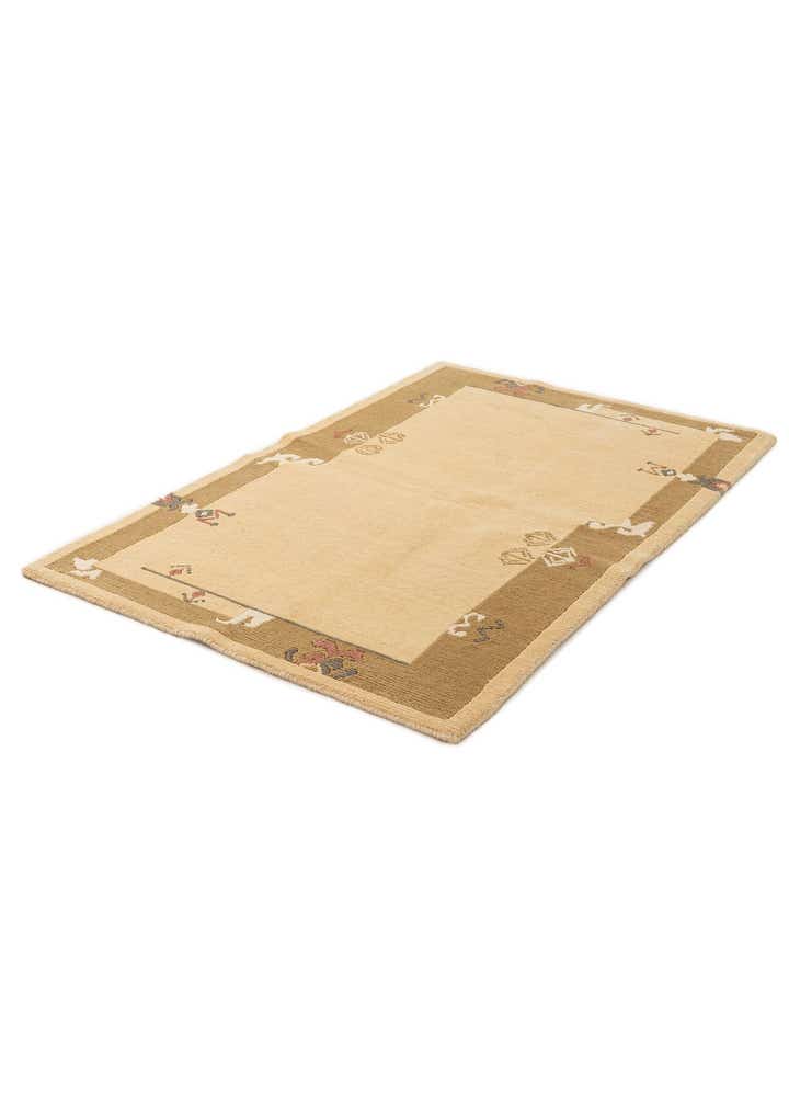 3' 3 x 5' Hand Knotted Nepal Wool Rug