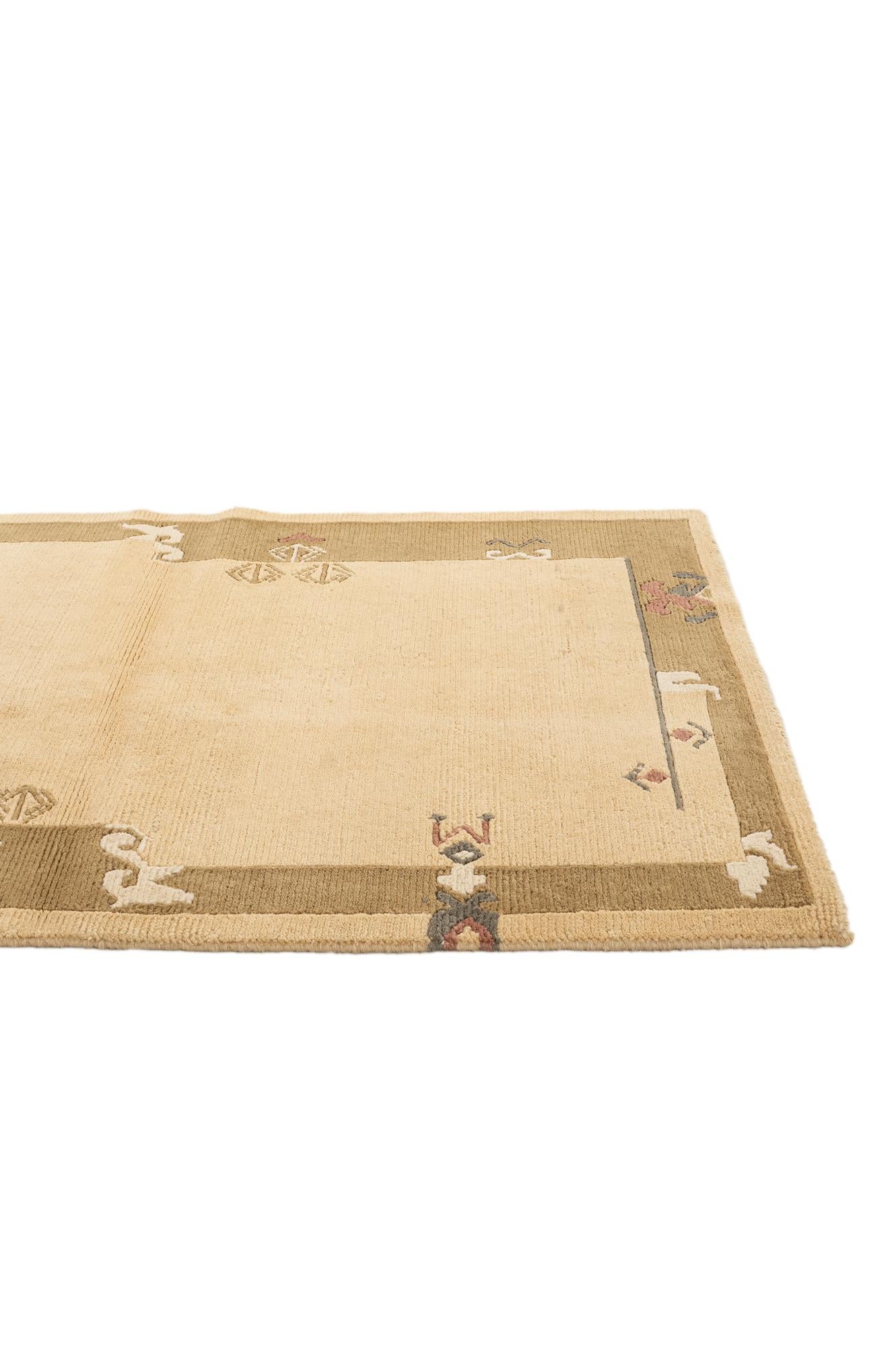 3' 3 x 5' Hand Knotted Nepal Wool Rug