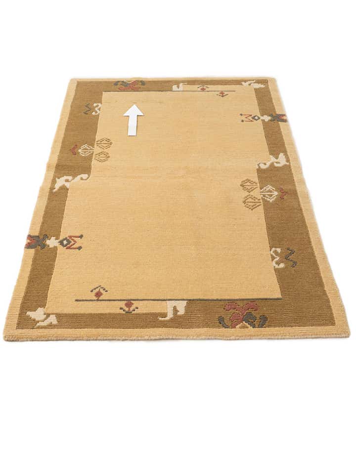 3' 3 x 5' Hand Knotted Nepal Wool Rug